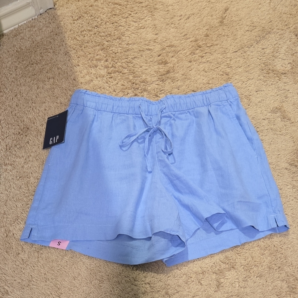 GAP Blue Linen Blend‎ Shorts